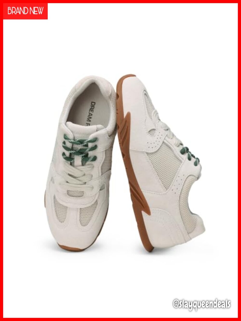 Retro Lace Up Sneakers Suede Mesh Walking Shoes Lightweight